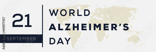 World Alzheimer’s Day, held on 21 September.