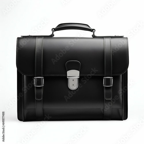 Briefcase Isolated on White Background. Generative ai