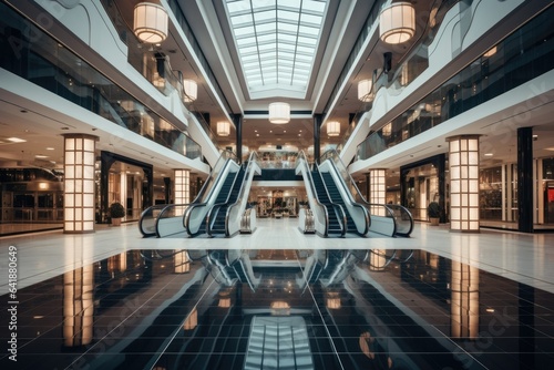 modern shopping mall Generative AI