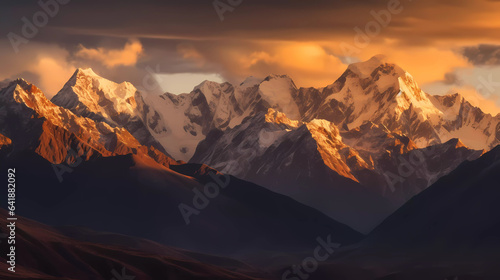 Range of mountains landscape , AI © The Creative Spot