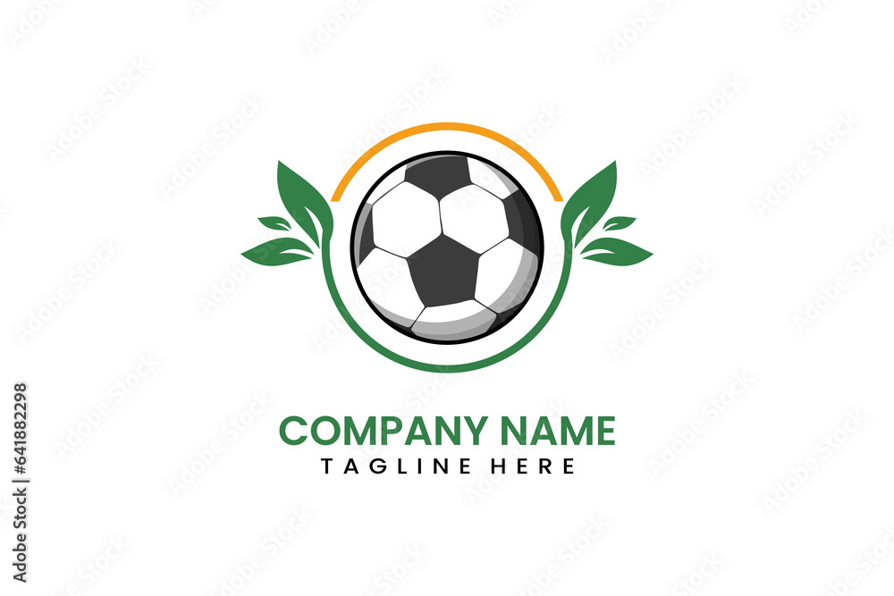 Flat modern simple nature ball sport logo icon template vector design illustration Flat modern simple nature ball sport logo icon template vector design illustration
