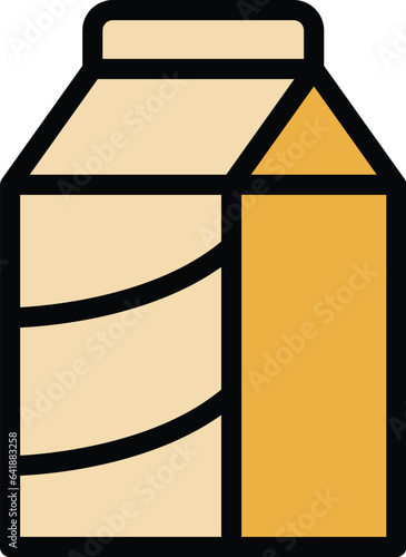 Soy milk icon outline vector. Food soya. 