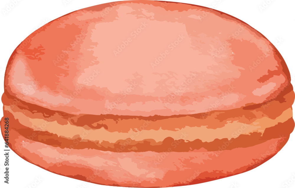 macaron Hand drawn watercolor illustration isolated element macaron Hand drawn watercolor illustration isolated element