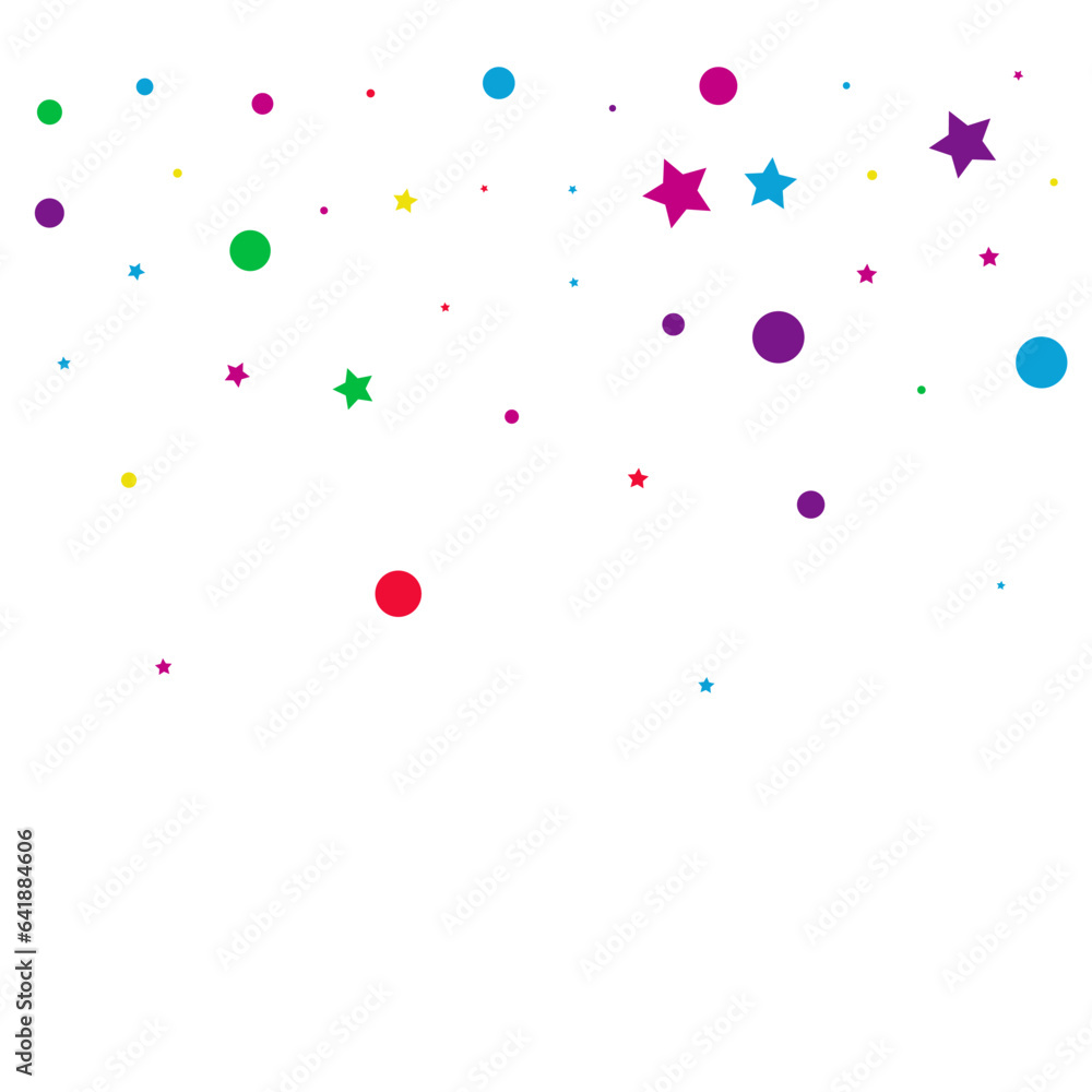 Rainbow Confetti Christmas Vector White Rainbow Confetti Christmas Vector White