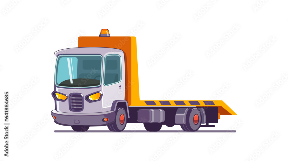 Naklejka premium tow truck vector illustration isolated on white background