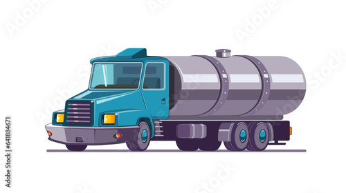 tank truck vector illustration isolated on white background