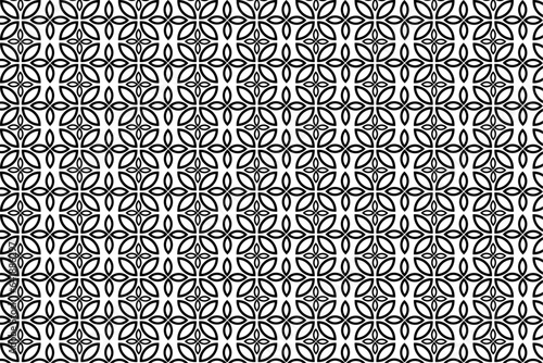 Free vector modern floral background with simple shapes pattern design