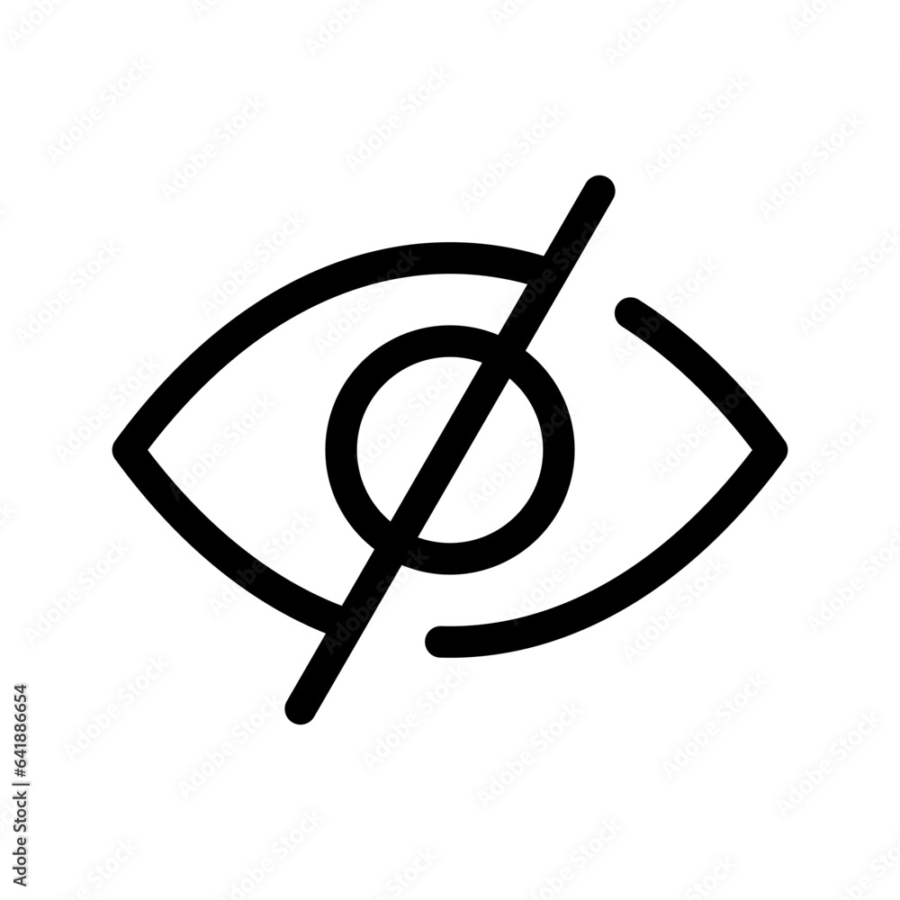 Eye Slash Icon Vector Symbol Design Illustration Eye Slash Icon Vector Symbol Design Illustration