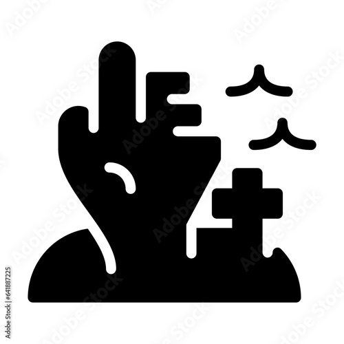 illustration vector graphic of Living dead best for social media in halloween day or presentation, etc
