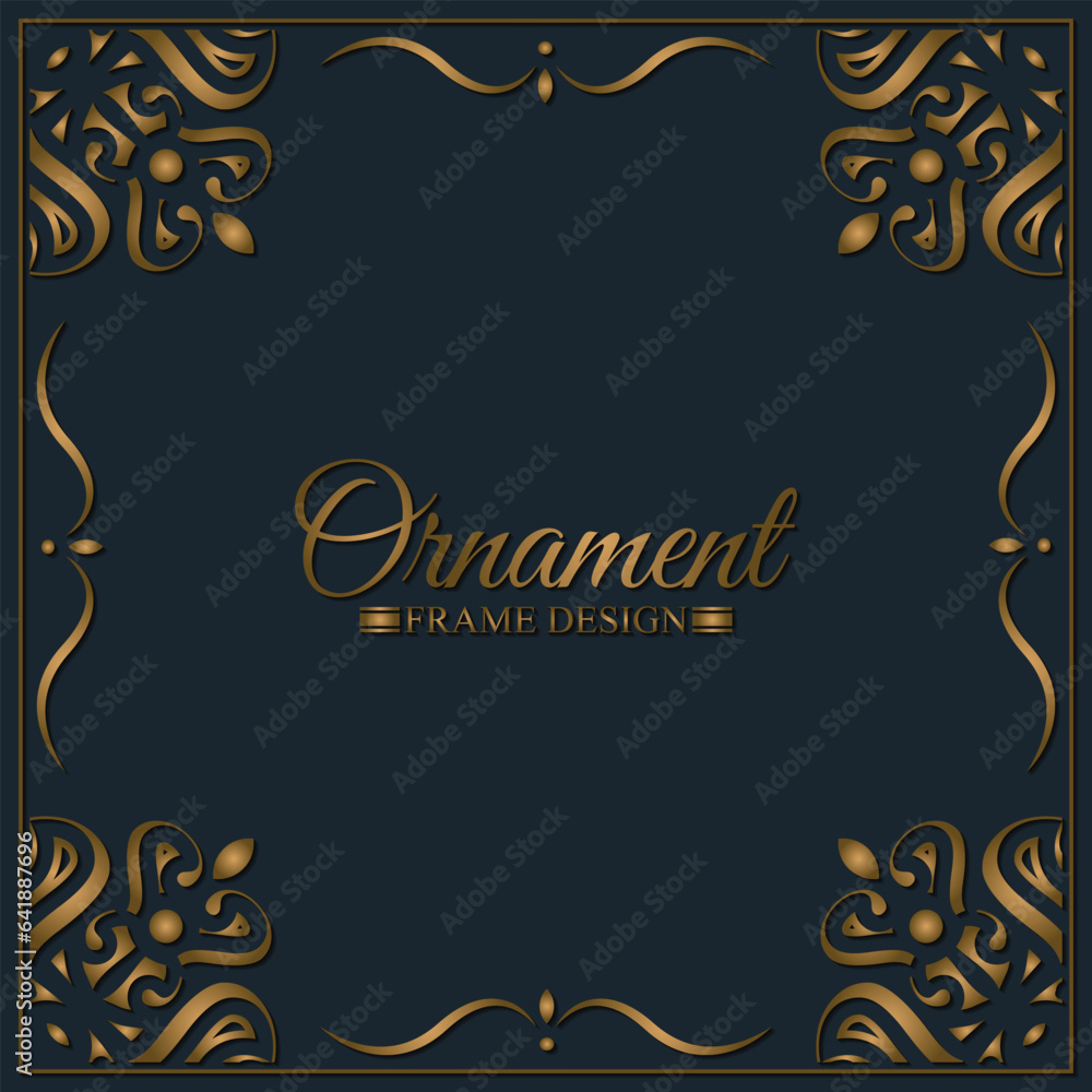 Elegant decorative frame design background Elegant decorative frame design background