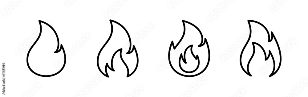 Fire icon vector. fire flame icon Fire icon vector. fire flame icon