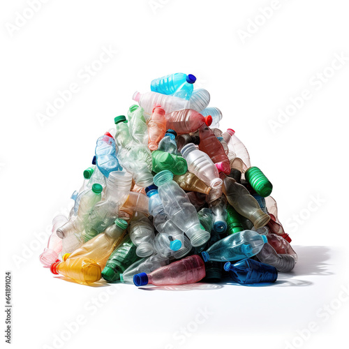 pile of colorful bottle trash