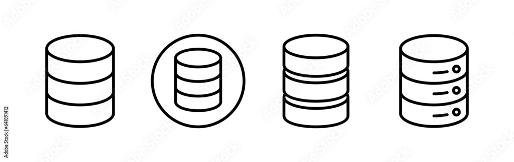 Database icon vector. server icon. storage Database icon vector. server icon. storage
