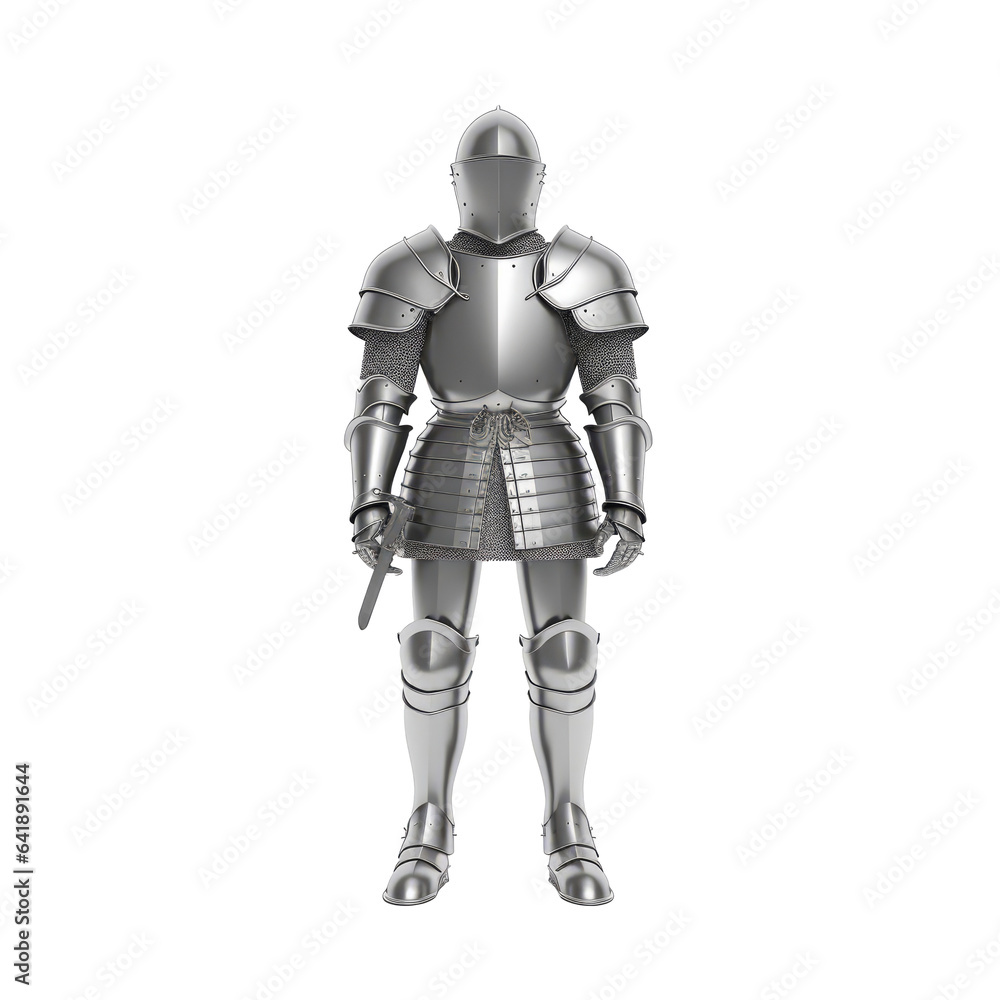 a knight armor generative ai illustration