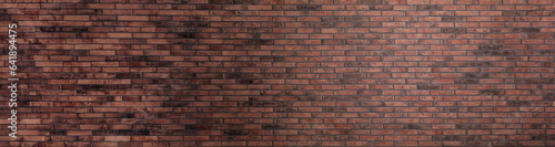 Color brick wall as background, banner design © New Africa
