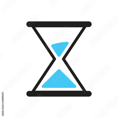 hourglass with sand icon isolated on white background. Vector illustration
