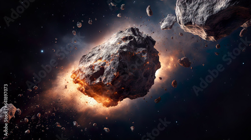 Stampa su tela 小惑星帯のイメージ