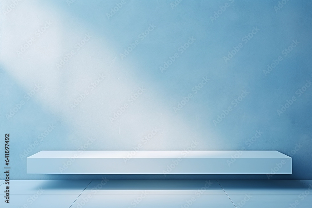 Obraz premium Minimal Abstract Light Blue Product Presentation Background