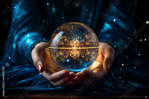 Mystic Clairvoyance in a Magical Crystal Ball
