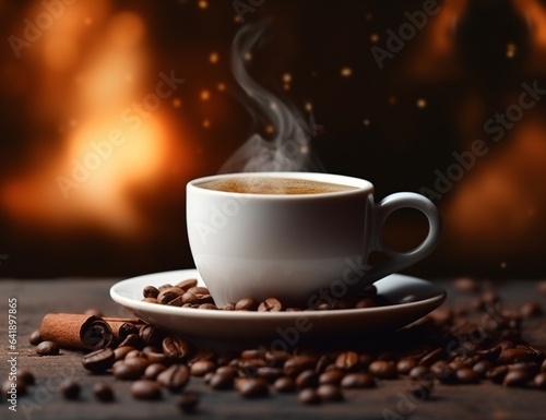 A Cup Of Steaming Coffee