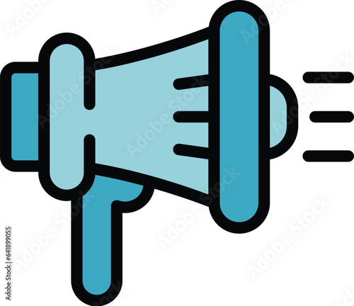 Monetize call icon outline vector. Video money. Data profit color flat