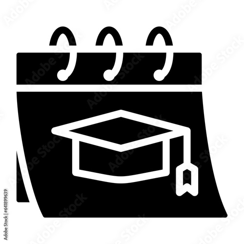 Academic Year Glyph Icon