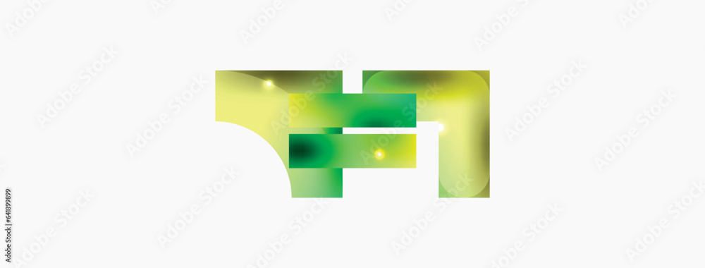 Fototapeta premium Dynamic composition, shiny geometric shapes abstract background. Trendy techno business template for wallpaper, banner, background or landing
