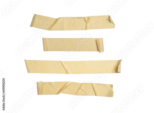 brown tape attached to a sheet of paper with transparent background png