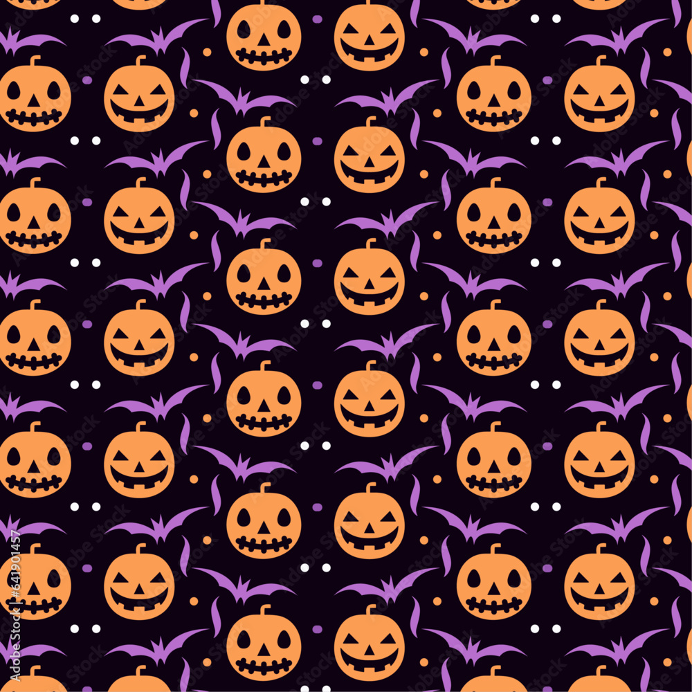 Fototapeta premium Vector halloween pattern