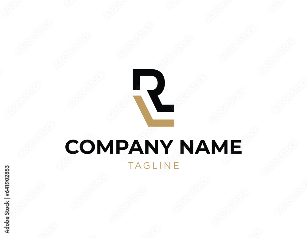 Simple Initial Letter Mark RL Logo Design Template Simple Initial Letter Mark RL Logo Design Template
