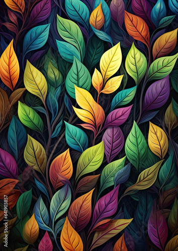 Wallpaper Mural abstract floral background Torontodigital.ca