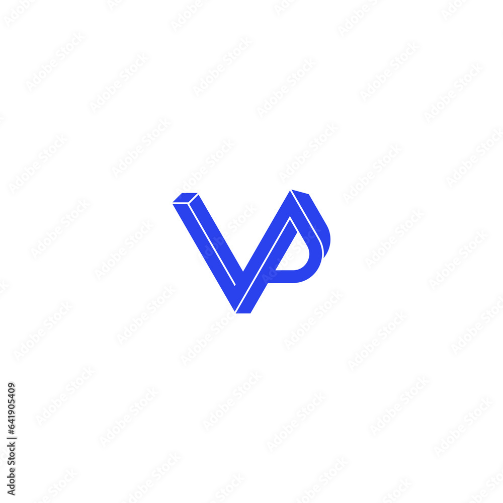 letter vp design logo letter vp design logo