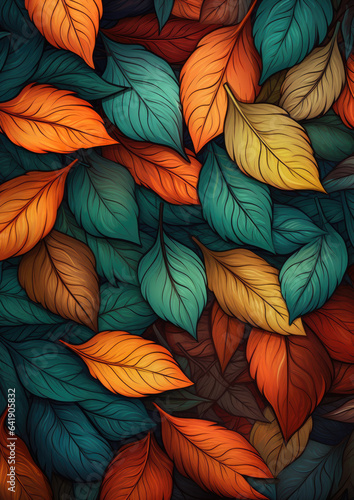 background of leaves