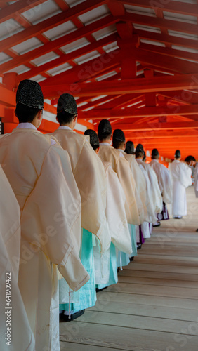 line of priests