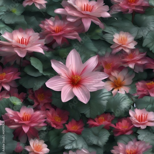 A digital garden where flowers bloom as cascades of code1 © Ai.Art.Creations