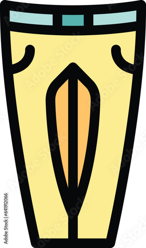 Jockey pants icon outline vector. Horse race. Sport derby color flat