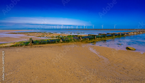 Wind Turbines  Beaches and Seaside Landscapes in the UK