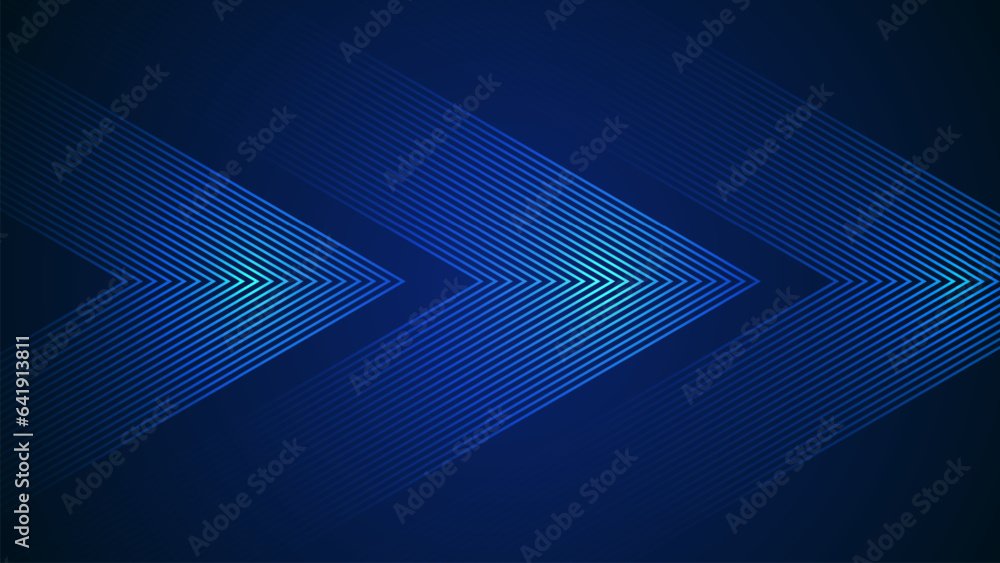 Obraz premium Dark blue simple abstract background with lines in a geometric style as the main element.