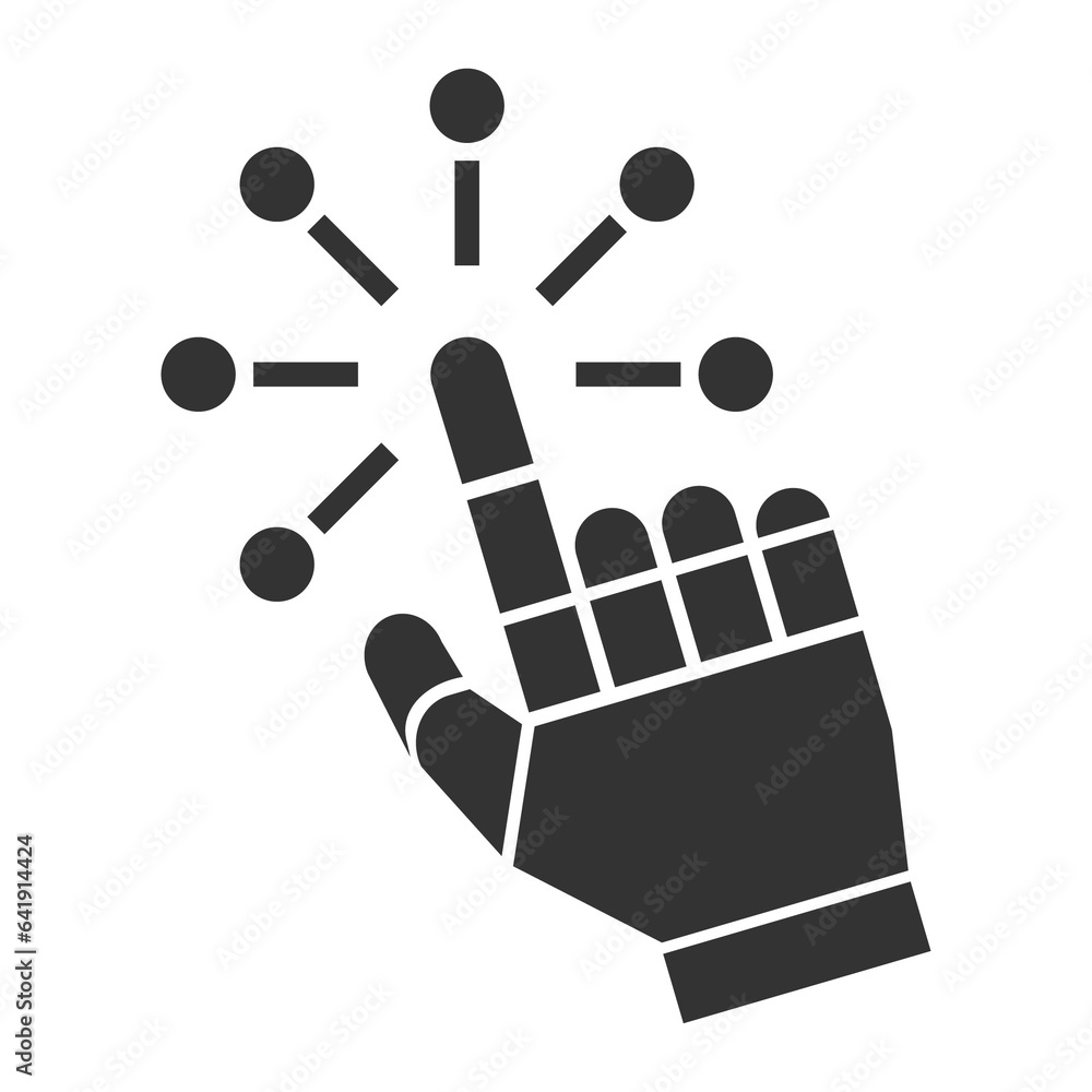 Vector illustration of touch robots icon in dark color and transparent background(png). Vector illustration of touch robots icon in dark color and transparent background(png).