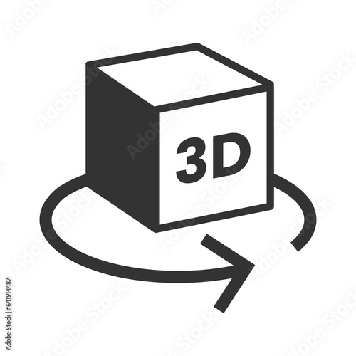 Vector illustration of 3d icon in dark color and transparent background(png).