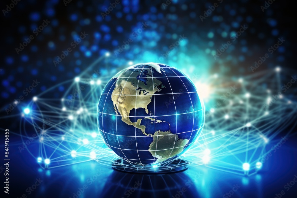 Smart city and telecommunication network concept. Generative AI. Smart city and telecommunication network concept. Generative AI.