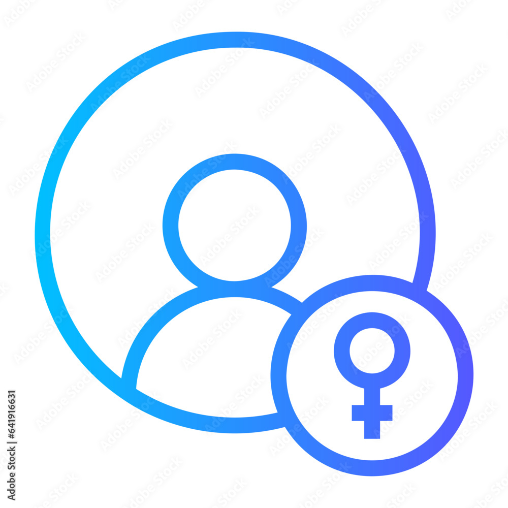 female gradient icon female gradient icon