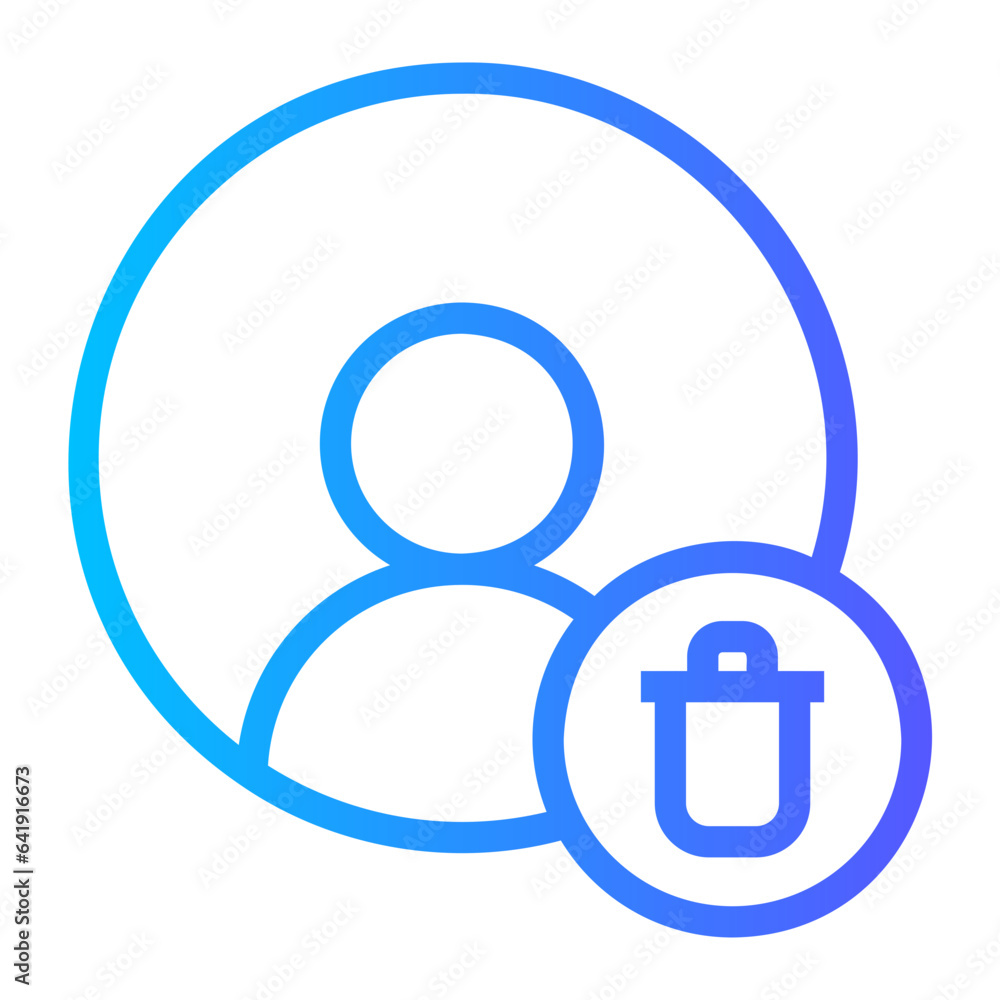 unfollow gradient icon unfollow gradient icon