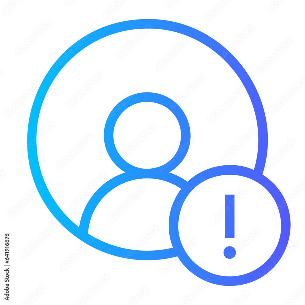 warning gradient icon warning gradient icon