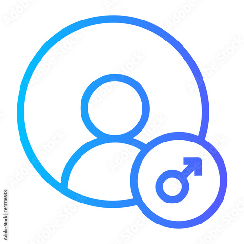 male gradient icon