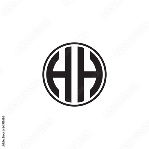 Flat design hh logo