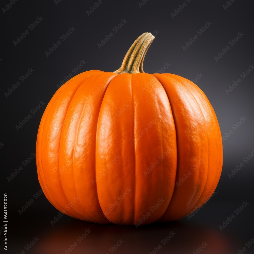 Obraz premium A pumpkin isolated on black