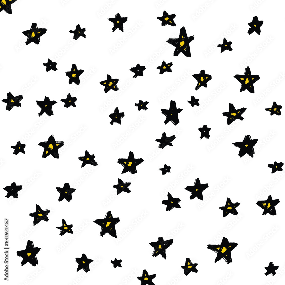pattern of star doodle. Star hand drawn. Starry background. Vector seamless pattern with stars. Vector EPS 10. pattern of star doodle. Star hand drawn. Starry background. Vector seamless pattern with stars. Vector EPS 10.