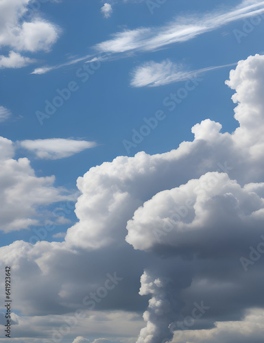blue sky with clouds