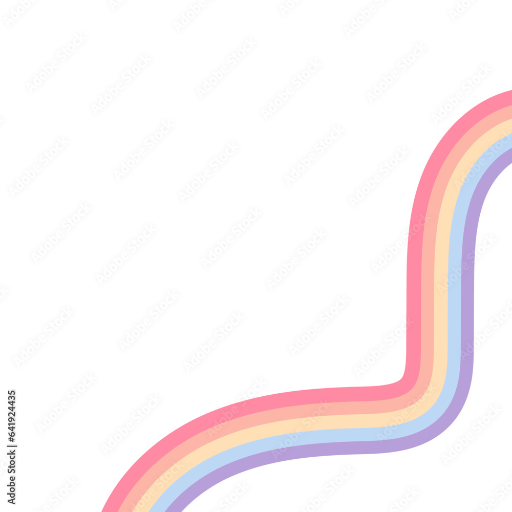 Retro Rainbow Wave Corner Retro Rainbow Wave Corner